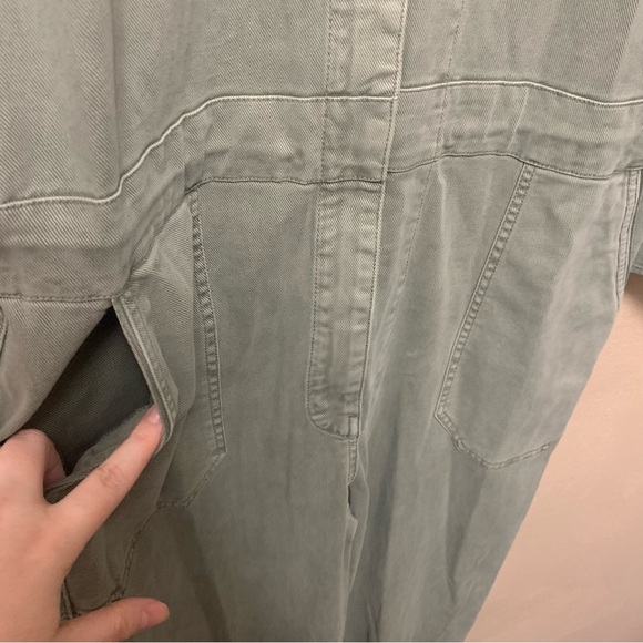 Faherty Overland Twill Jumpsuit in Olive Green Size XL NWT New - Picture 7 of 16